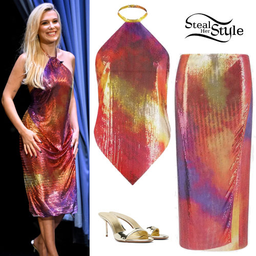 Metallic Rainbow Top and Skirt