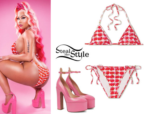 Cherry Bikini, Pink Platforms