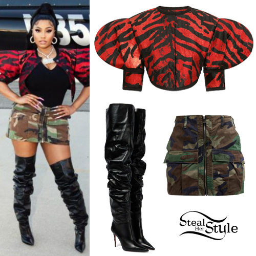 Red Zebra Jacket, Camo Skirt