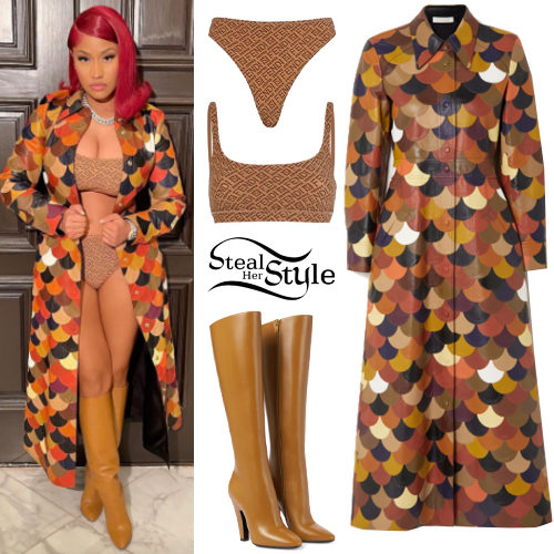 Scalloped Coat, Leather Boots