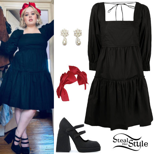 Black Dress, Platform Shoes