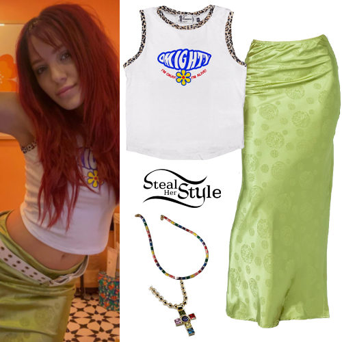 White Tank, Green Skirt