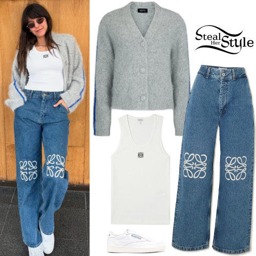 Grey Cardigan, Blue Jeans