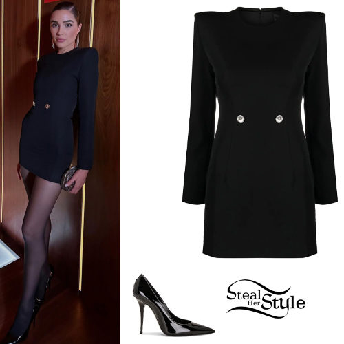 Black Mini Dress, Pointed Pumps