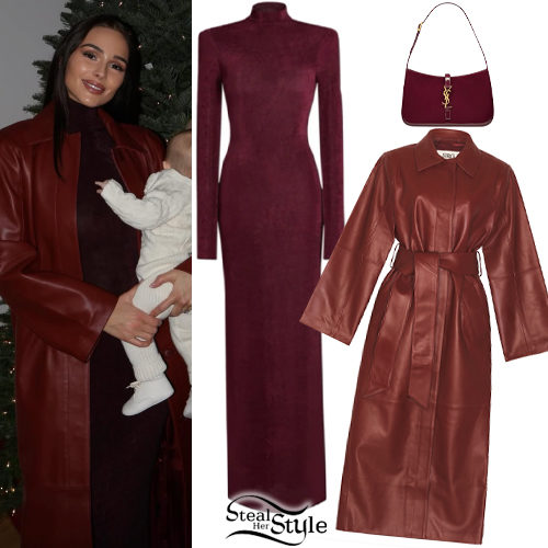 Burgundy Dress and Coat