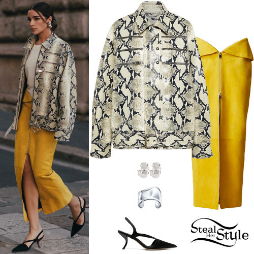 Python Jacket, Suede Skirt