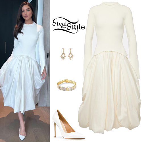 White Dress and Pumps