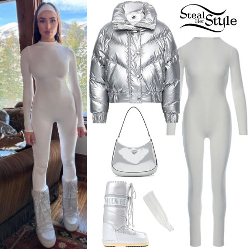 White Jumpsuit, Snow Boots