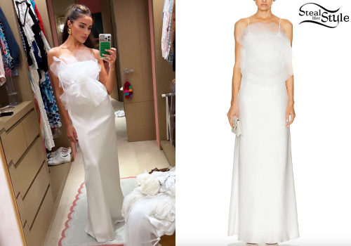 White Silk Maxi Dress
