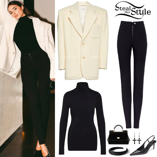 Wool Blazer, Black Legging