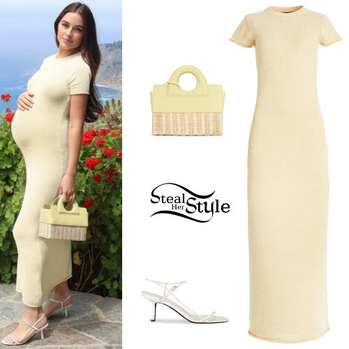 Yellow Dress, White Sandals