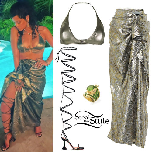 Metallic Top and Skirt