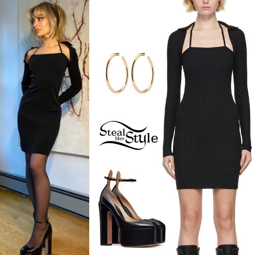 Black Dress, Platform Pumps