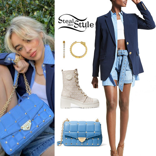 Blue Blazer, Denim Shorts