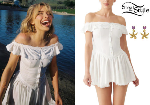 Espresso White Mini Dress