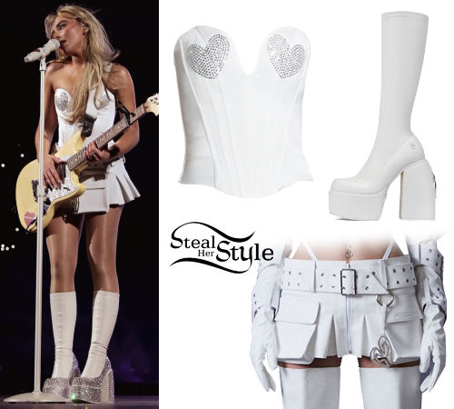 White Corset, Cargo Skirt