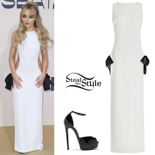 White Dress, Black Platforms