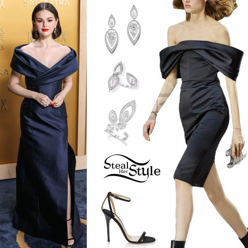 Black Dress and Sandals