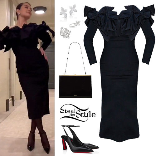 Black Dress and Pumps