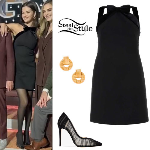 Black Mini Dress and Pumps