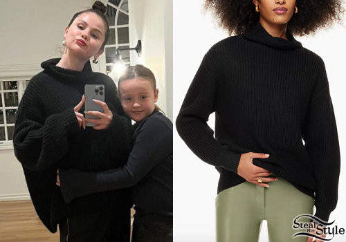 Black Turtleneck Sweater