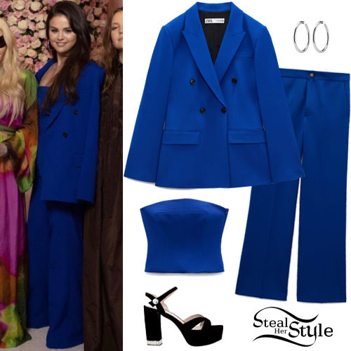 Blue Suit, Platform Sandals