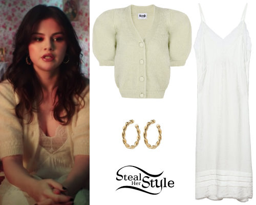 Crop Cardigan, Silk Dress