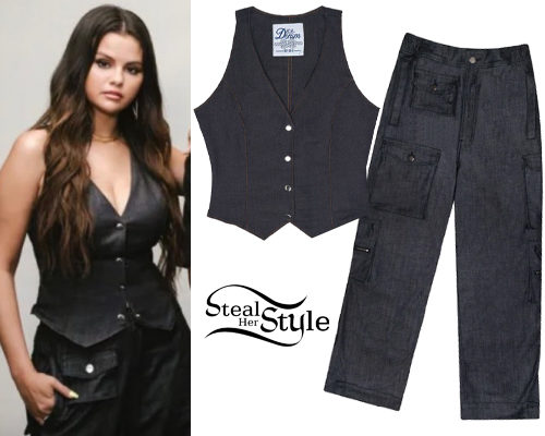 Denim Vest, Cargo Pants