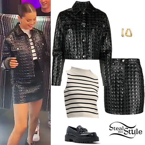 Embossed Jacket and Skirt