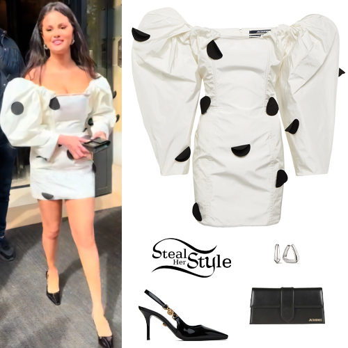 Polka Dot Dress, Slingback Pumps