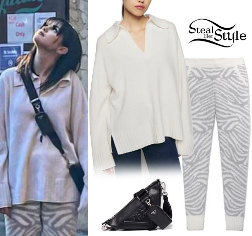 Polo Sweater, Zebra Pants