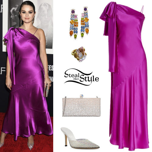 Purple Dress, Crystal Pumps
