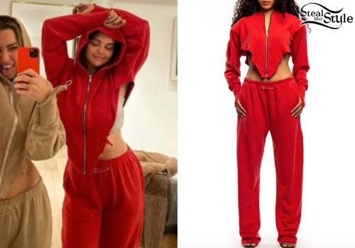 Red Hoodie and Pants