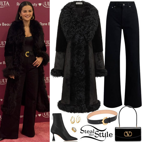 Shearling Coat, Black Jeans