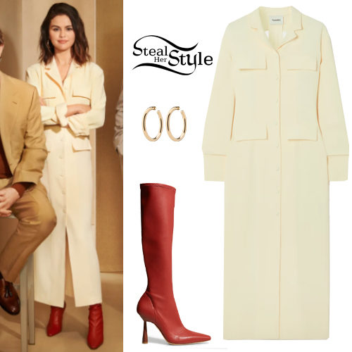 Shirt Dress, Red Boots