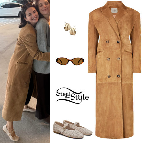 Suede Coat, Mesh Flats