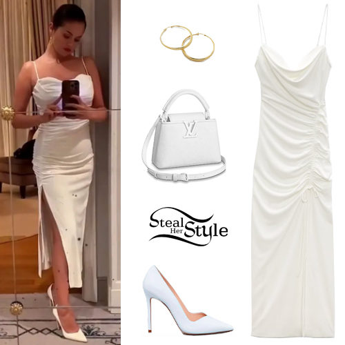 White Dress and Pumps