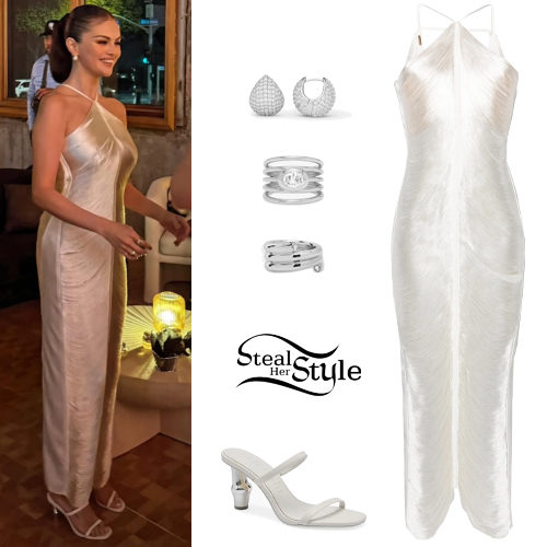 White Gown and Sandals