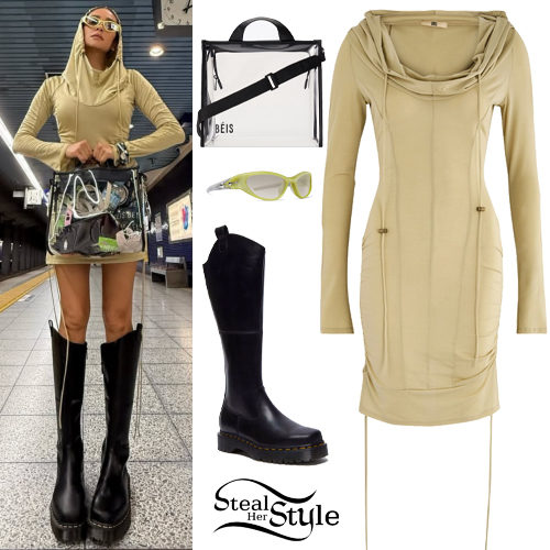 Mini Dress, Black Boots