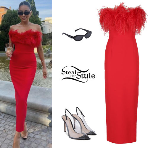 Red Dress, PVC Pumps