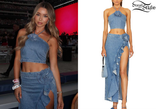 Denim Top and Skirt