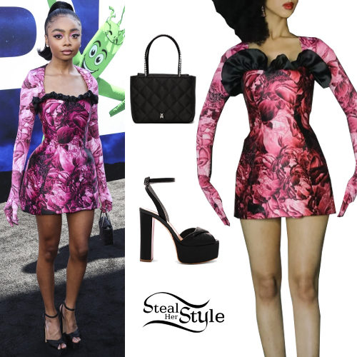 Pink Dress, Platform Sandals