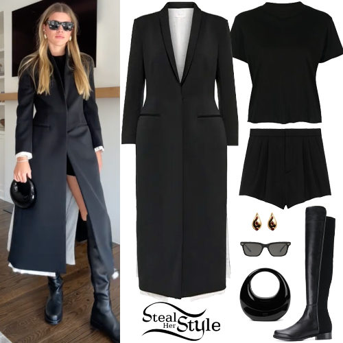 Black Coat, Knee Boots