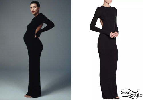 Black Dress, Red Coat