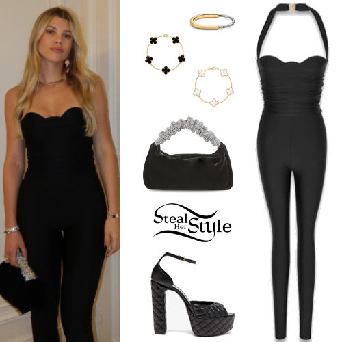 Black Jumpsuit, Platform Sandals