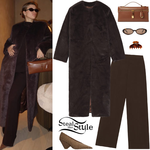 Brown Coat and Dress