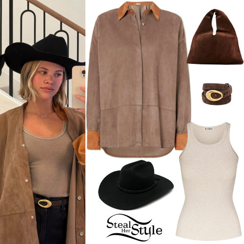 Tank Top and Suede Shirt