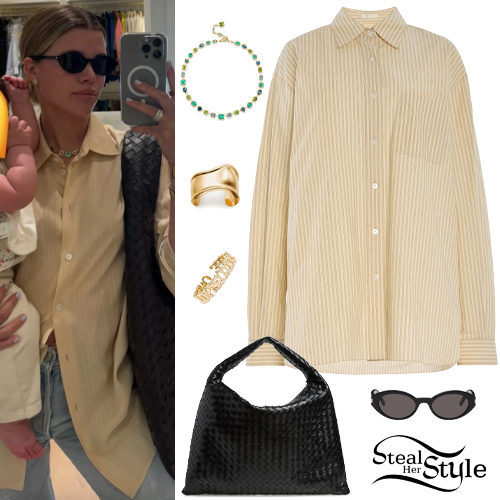 Yellow Shirt, Leather Bag