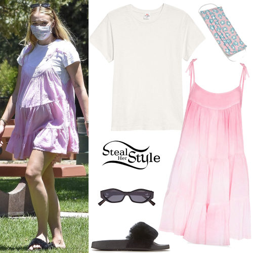 White Tee, Pink Dress