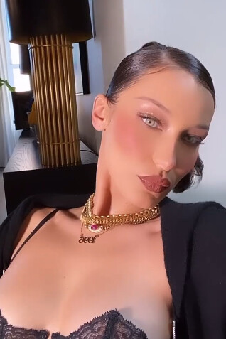 Bella Hadid Instagram Story December 3, 2020